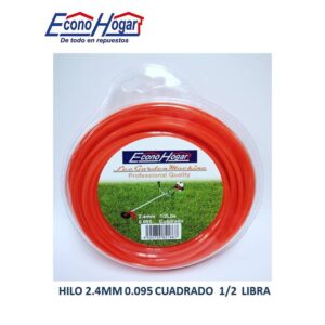 ROLLO HILO CUADRADO 0.095 2.4MM 1/2 LIBRA