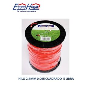 ROLLO HILO CUADRADO 0.095 2.4MM 5 LIBRA