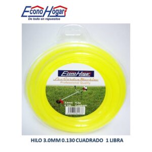 ROLLO HILO CUADRADO 0.130 3.3MM 1 LIBRA