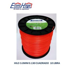 ROLLO HILO CUADRADO 0.130 3.3MM 10 LIBRA