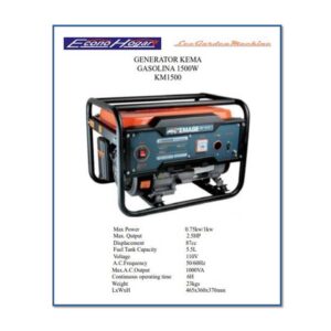 GENERADOR GASOLINA 110V 1000W 0.75kw