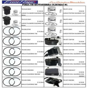 REPUESTOS MOTOSIERRA OLEOMAC