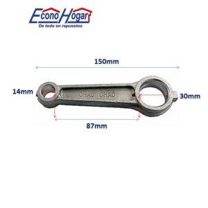 BIELA DE COMPRESOR DE AIRE 65mm LARGO