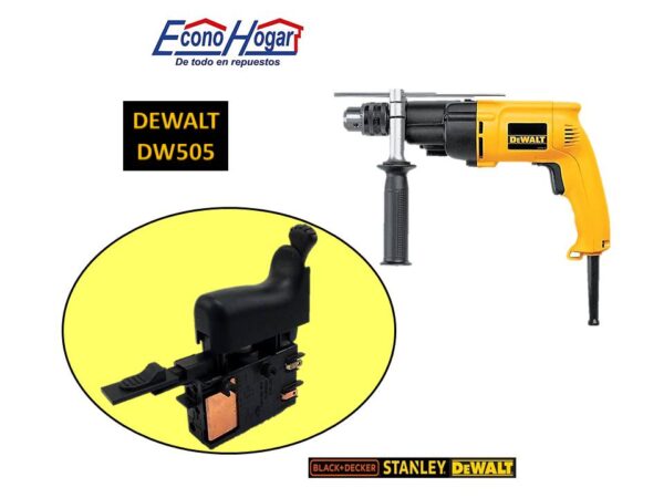 SWITCH TALADRO 1/2" DEWALT DW505