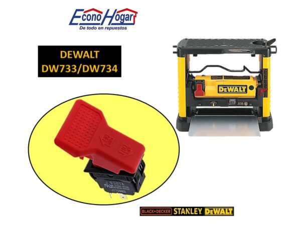 SWITCH CEPILLO CANTEADOR 12-1/2" DEWALT DW733 T12