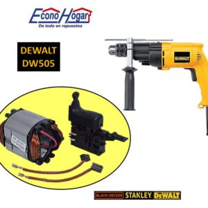 SWITCH CON CAMPO Y BROCHA CARBON TALADRO 1/2" DEWALT DW505