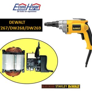 SWITCH CON CAMPO Y BROCHA CARBON ATORNILLADOR DEWALT DW267