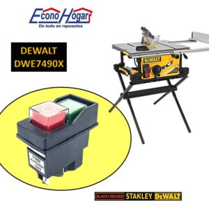 SWITCH SIERRA DE MESA 10" DEWALT DWE7490X T1