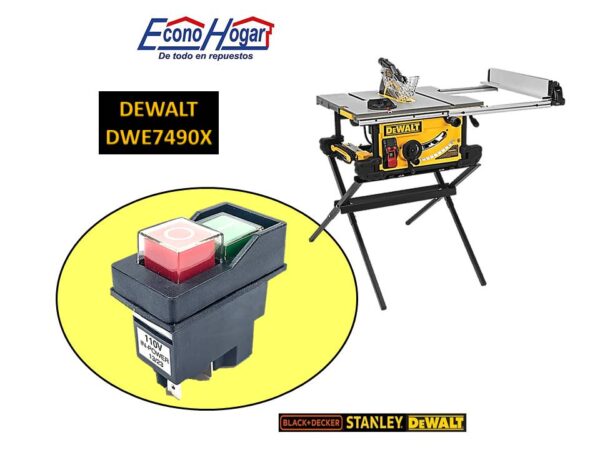 SWITCH SIERRA DE MESA 10" DEWALT DWE7490X T1