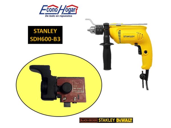 SWITCH TALADRO 1/2" STANLEY STDH8013-B3