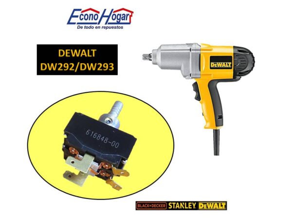 SWITCH LLAVE IMPACTO 1/2" DEWALT DW292