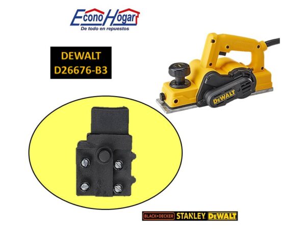 SWITCH CEPILLO 3-1/4" DEWALT D26676-B3