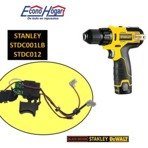 SWITCH TALADRO INALAMBRICO 3/8" 10.8V STANLEY STDC001LB