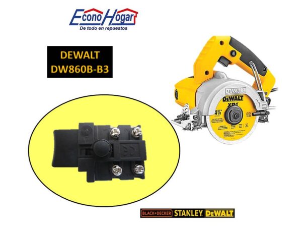 SWITCH CORTADOR DE LOZA 4-3/8" DEWALT DW860B-B3