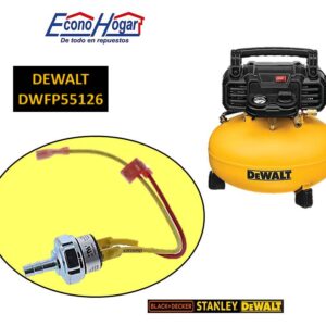 SWITCH DE PRESION COMPRESOR DE AIRE 6 GALON 165PSI DEWALT DWFP55126