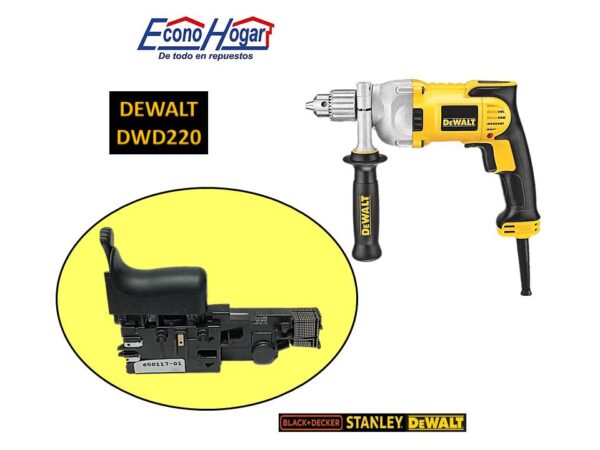SWITCH TALADRO 1/2" DEWALT DWD220
