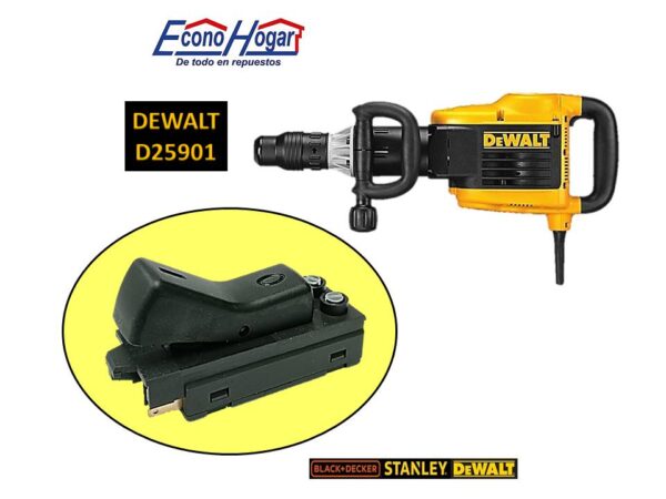 SWITCH DEMOLEDOR 5-25J 10KG 1500W SDS-MAX DEWALT D25901