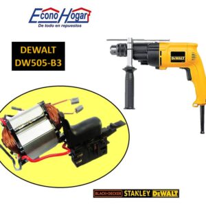 SWITCH CON CAMPO Y BROCHA CARBON TALADRO 1/2" DEWALT DW505-B3
