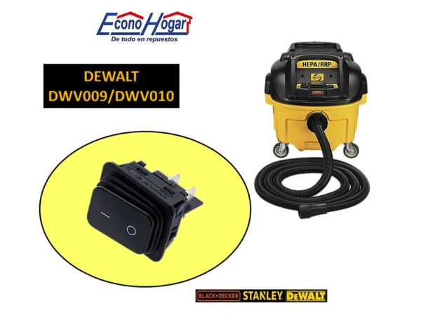SWITCH ASPIRADORA DEWALT DWV009