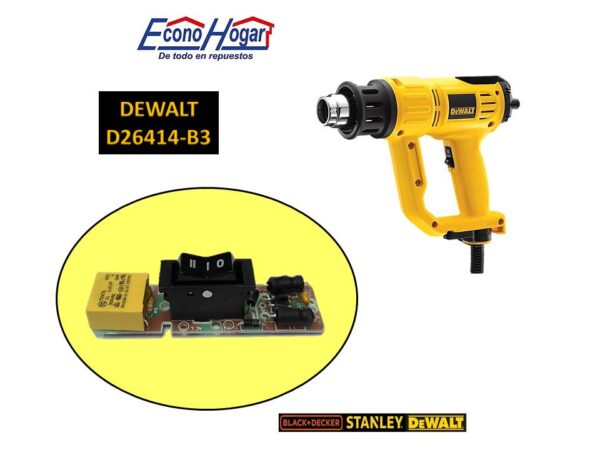 SWITCH PISTOLA DE CALOR 1550W DEWALT D26414-B3