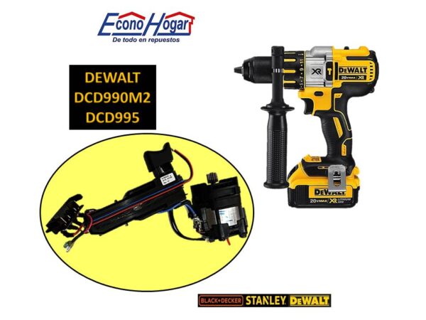 SWITCH CON MOTOR TALADRO INALAMBRICO DEWALT DCD990M2
