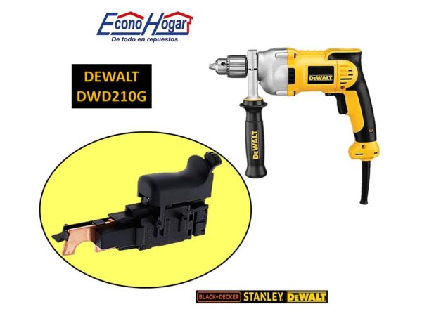 SWITCH TALADRO 1/2" DEWALT DWD210G