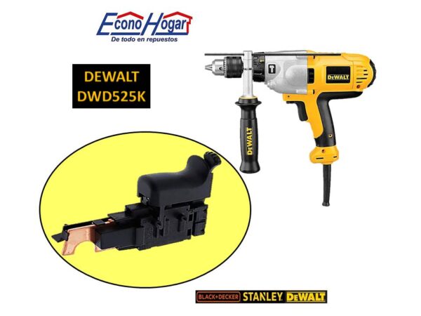 SWITCH TALADRO 1/2" DEWALT DWD525K