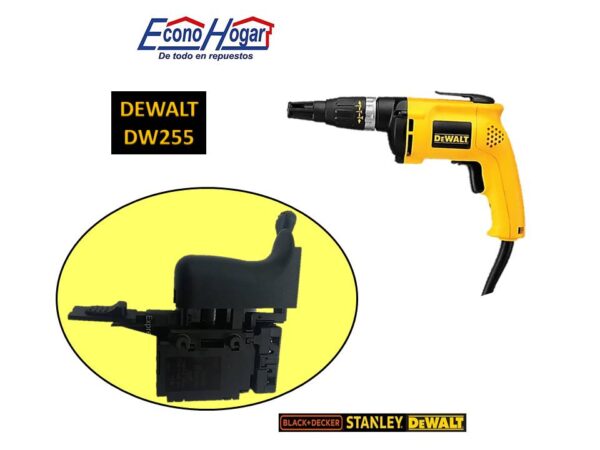 SWITCH ATORNILLADOR DEWALT DW255