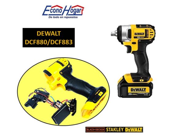 SWITCH LLAVE IMPACTO INALAMBRICO DEWALT DCF880