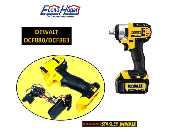 SWITCH LLAVE IMPACTO INALAMBRICO DEWALT DCF880