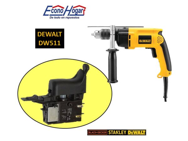 SWITCH TALADRO 1/2" DEWALT DW511
