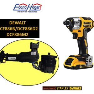 SWITCH CON MOTOR ATORNILLADOR INALAMBRICO DEWALT DCF886B