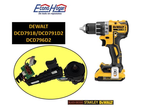 SWITCH TALADRO INALAMBRICO DEWALT DCD791B