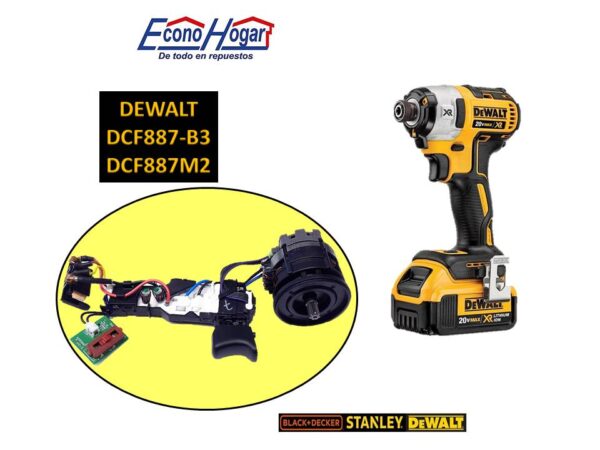 SWITCH CON MODULO ATORNILLADOR DEWALT DCF887-B3