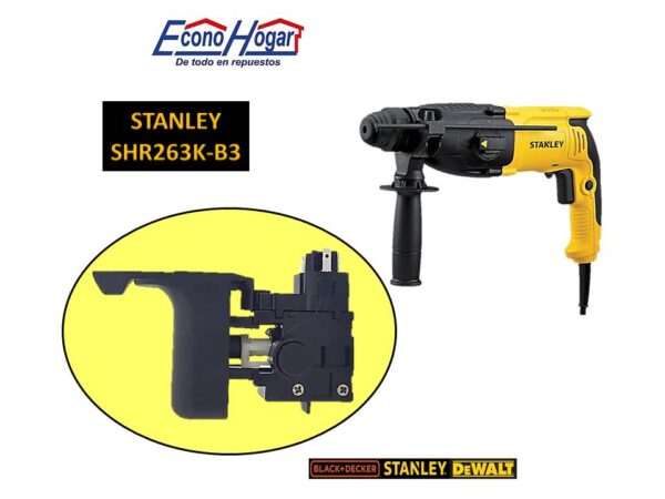 SWITCH ROTOMARTILLO STANLEY SHR263K-B3