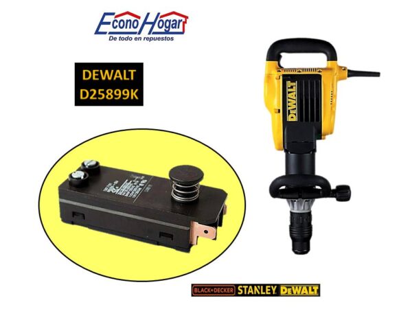 SWITCH DEMOLEDOR 25J 10kg SDS-MAX DEWALT D25899K