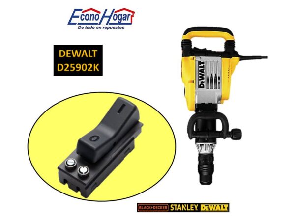 SWITCH DEMOLEDOR 19J 10.5kg SDS-MAX DEWALT D25902K
