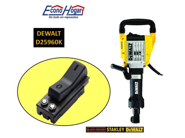 SWITCH DEMOLEDOR 35J 17kg HEX DEWALT D25960K