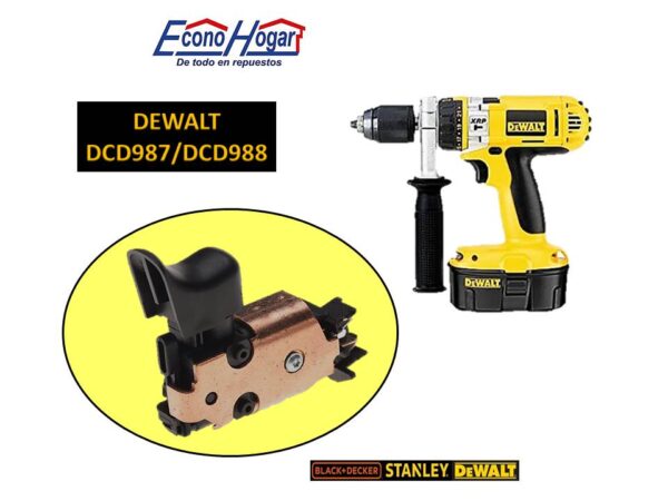SWITCH TALADRO INALAMBRICO DEWALT DW987