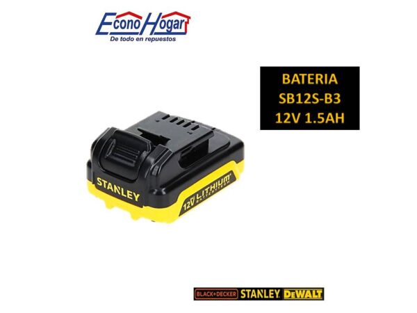 BATERIA STANLEY 12V 1.5AH
