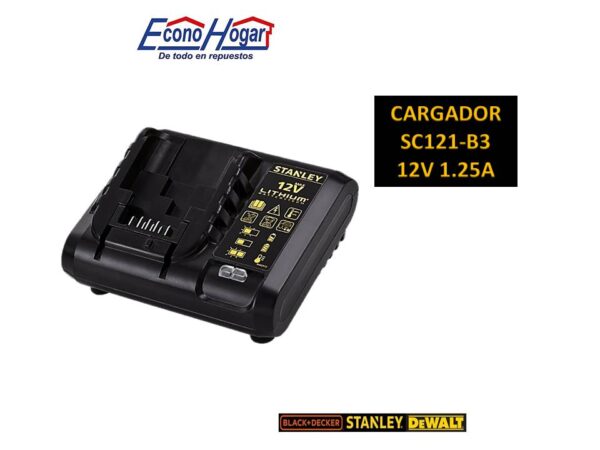 CARGADOR STANLEY 12V 1.25AMP