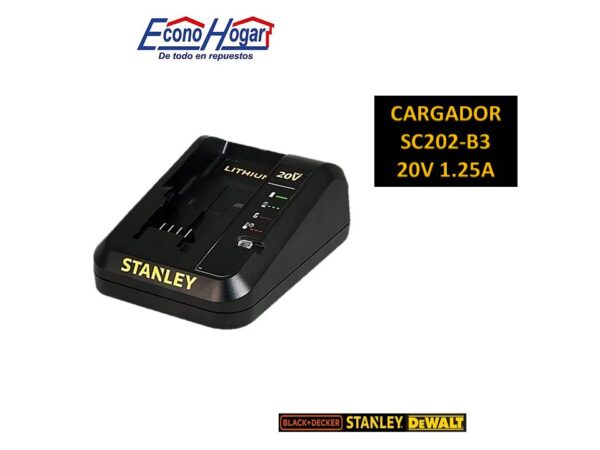 CARGADOR STANLEY 20V 2AMP