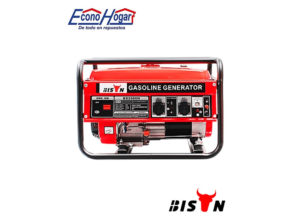 GENERADOR GASOLINA BISON 2500W 2.5kw 110 BS170F | EconoHogar