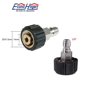 CONECTOR RAPIDO M22-1.5F X 3/8CRP MACHO(BS-C5-M22X3/8)