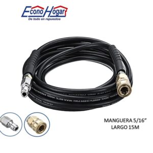 MANGUERA HIDROLAVADORA 5/16" 15M 3/8 CRH X 3/8CRP
