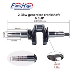 CIGÜEÑAL GENERADOR 168F 2500W-3500W 6.5HP 19 EJE