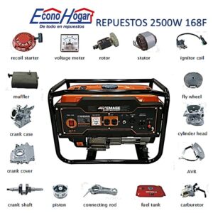 Repuestos 2500W 168F