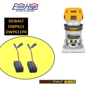 BROCHA CARBON ROUTER DEWALT DWP611