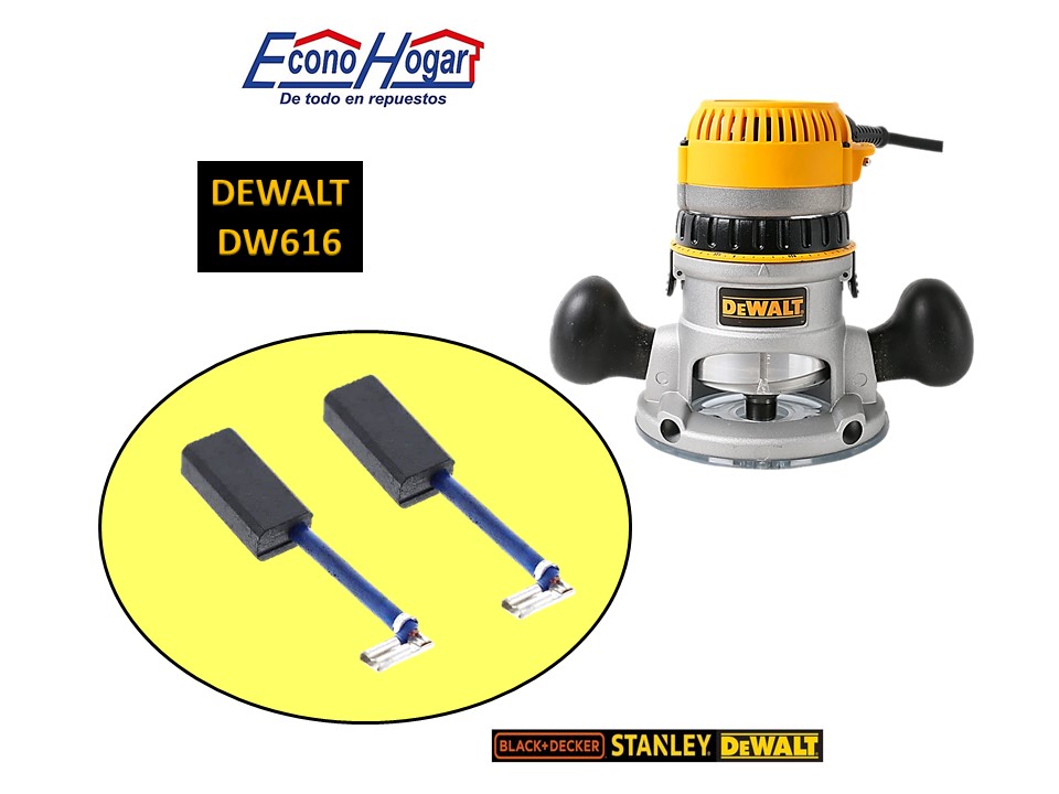 BROCHA CARBON ROUTER DEWALT DW616 | EconoHogar