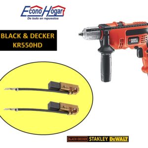 BROCHA CARBON TALADRO BLACK & DECKER 1/2 " KR550HD